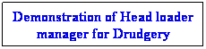 Text Box: Demonstration of Head loader manager for Drudgery reduction
