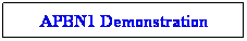 Text Box: APBN1 Demonstration
